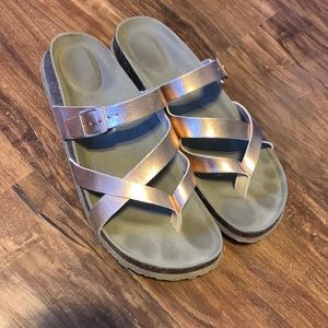 Madden girl rose gold sandals